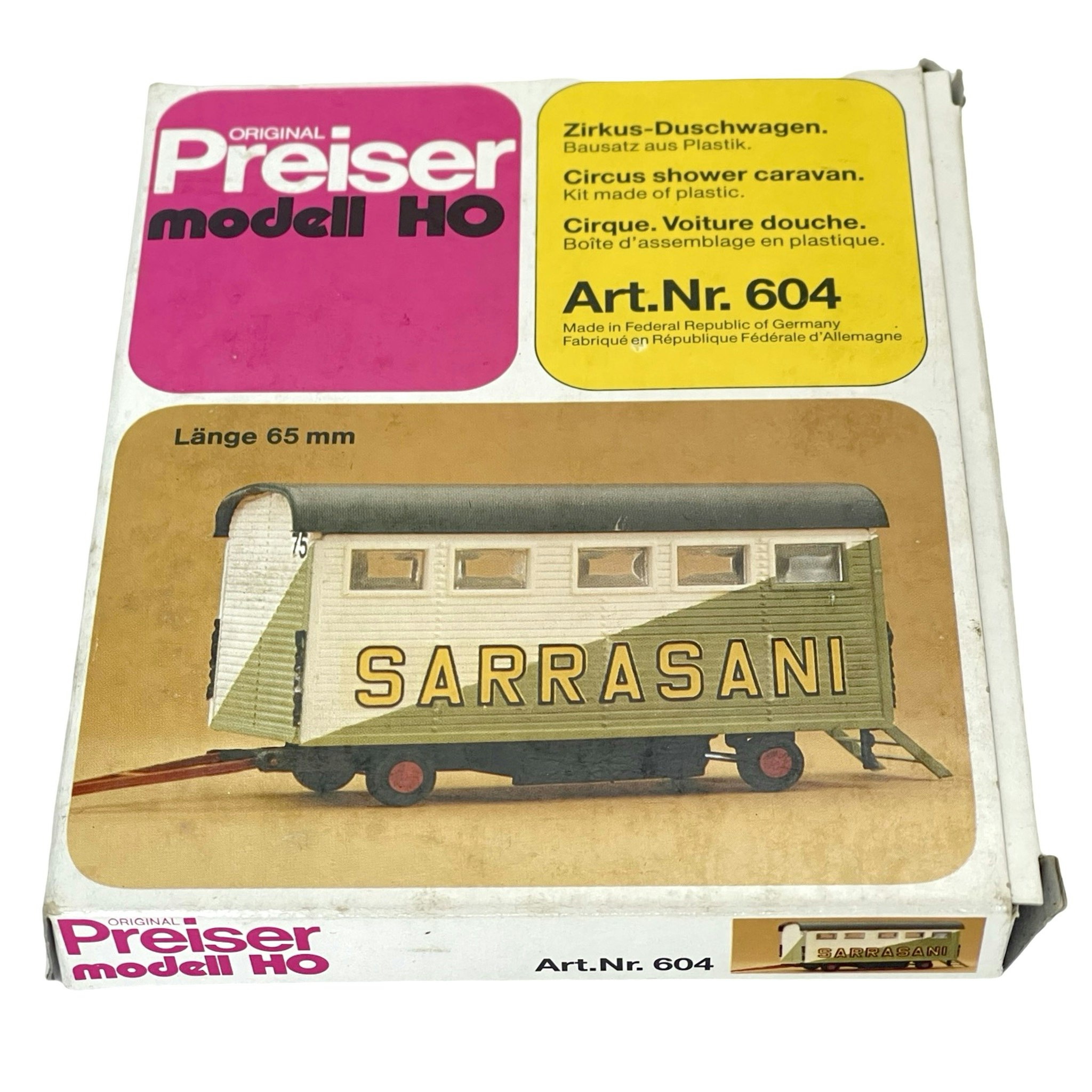 6 st, Preiser modell HO 602, 603, 604, 605, 1148