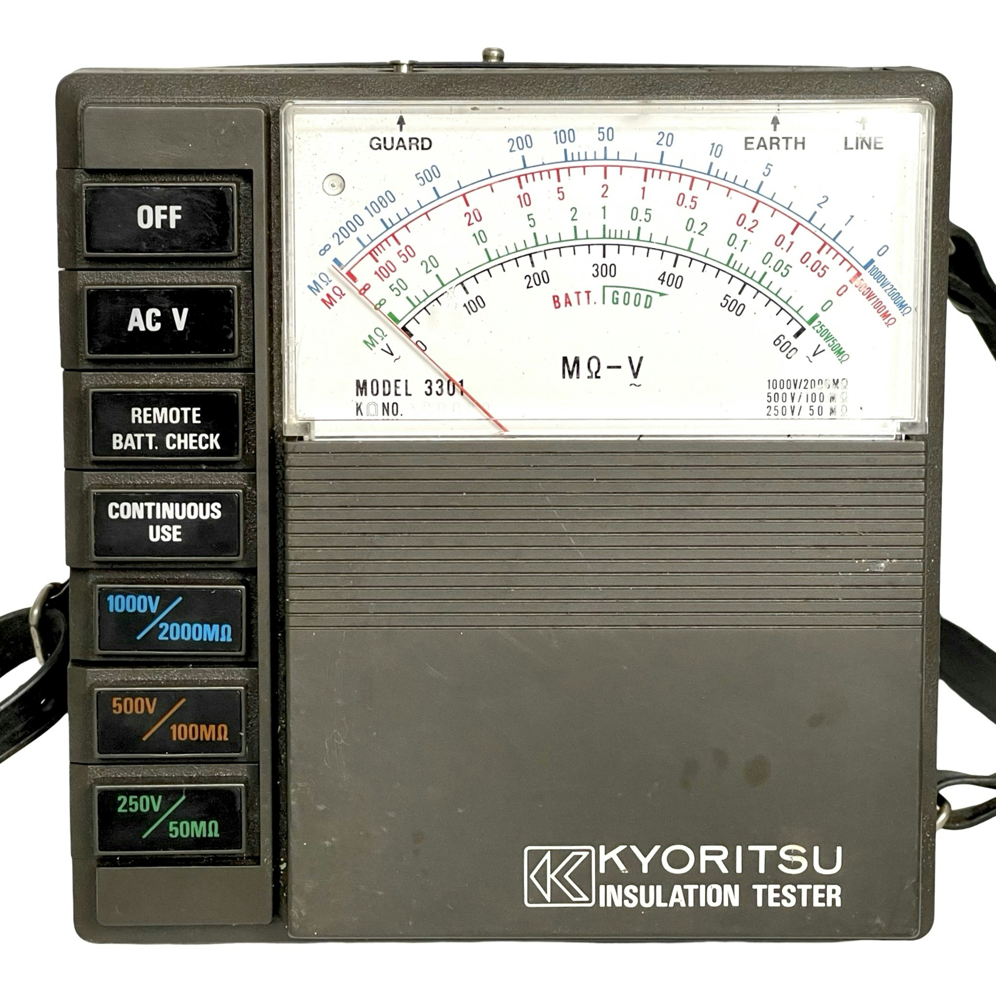 Kyoritsu 3301, 02 Insulation Resistance Tester / AC Voltage Meter
