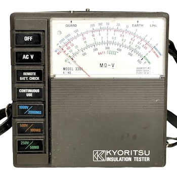 Kyoritsu 3301, 02 Insulation Resistance Tester / AC Voltage Meter