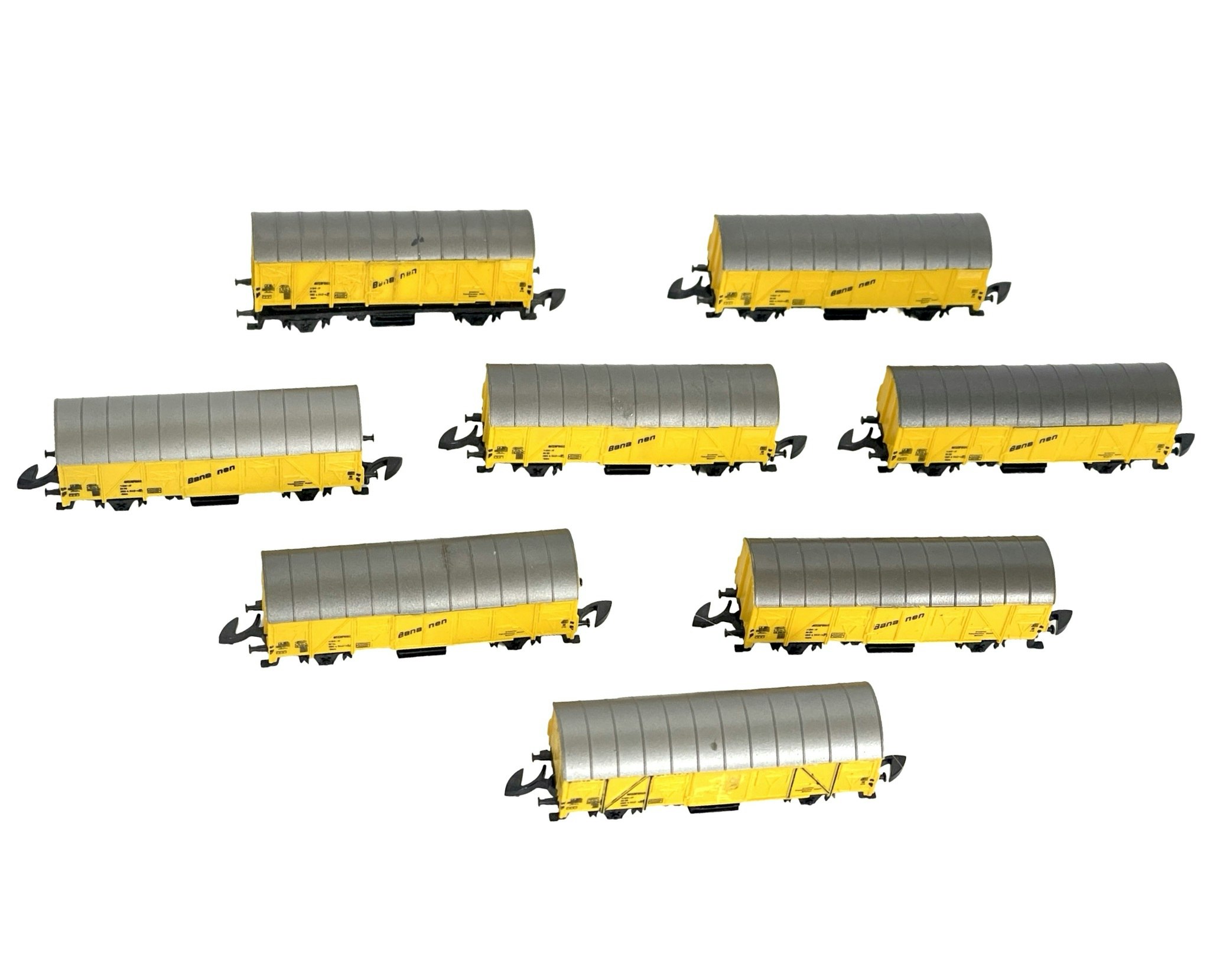 8 st, Märklin 8606, Z Mini-Club, Godsvagn Ibbis "Bananas"