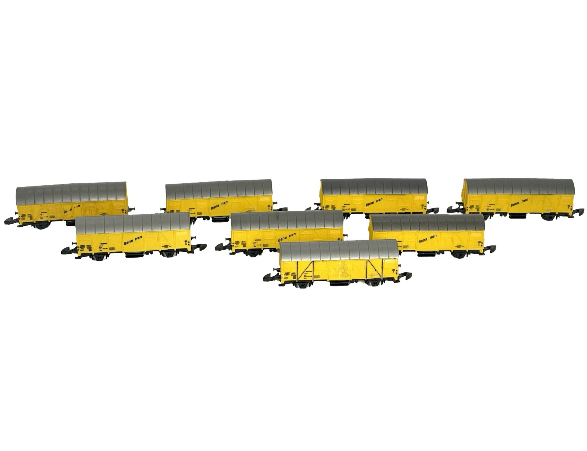 8 st, Märklin 8606, Z Mini-Club, Godsvagn Ibbis "Bananas"