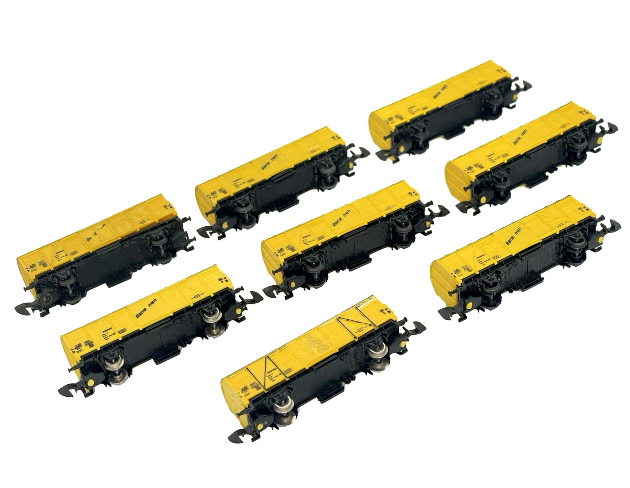 8 st, Märklin 8606, Z Mini-Club, Godsvagn Ibbis "Bananas"