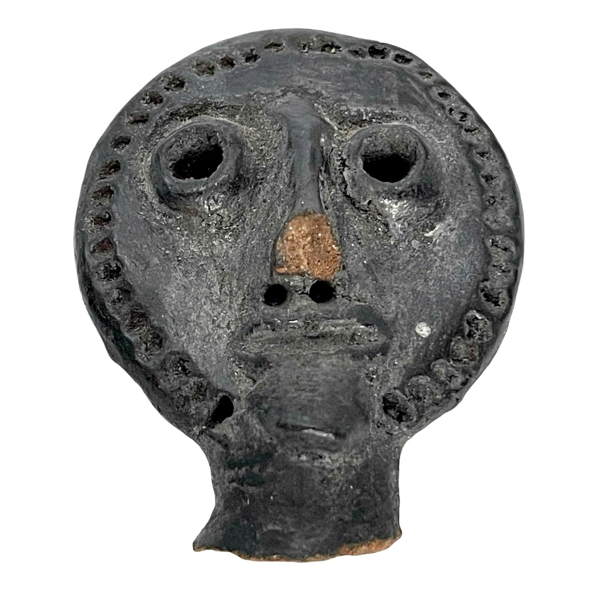 Antique Tête en Terre cuite, Terracota Akan Nsodia, Kwahu, Ghana