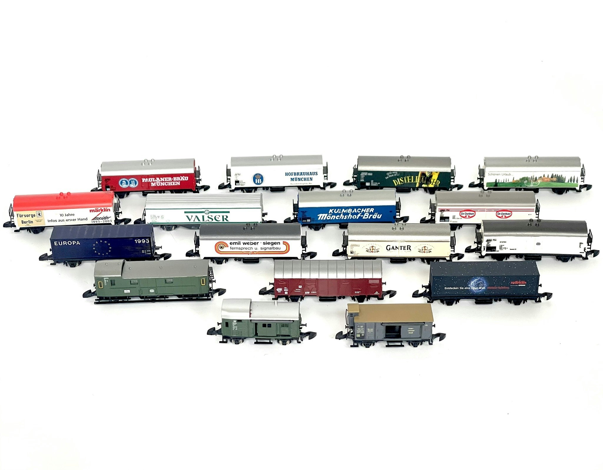 Märklin Z Mini-Club, 17 st Modell tågvagnar