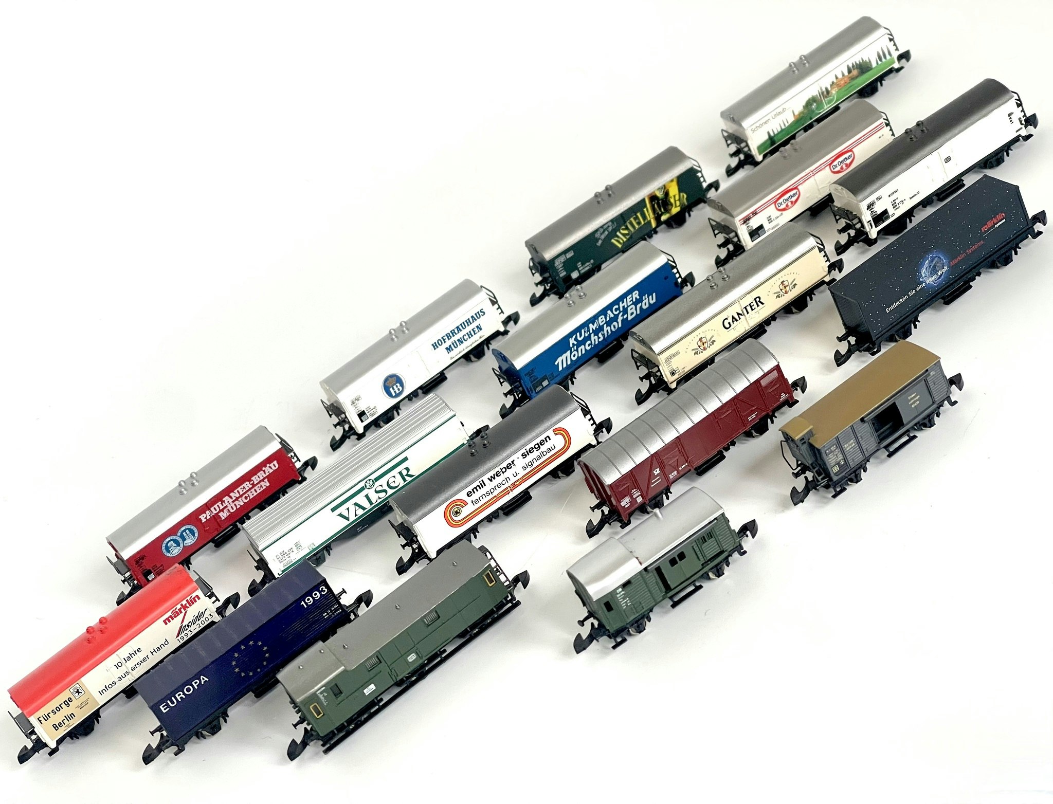 Märklin Z Mini-Club, 17 st Modell tågvagnar