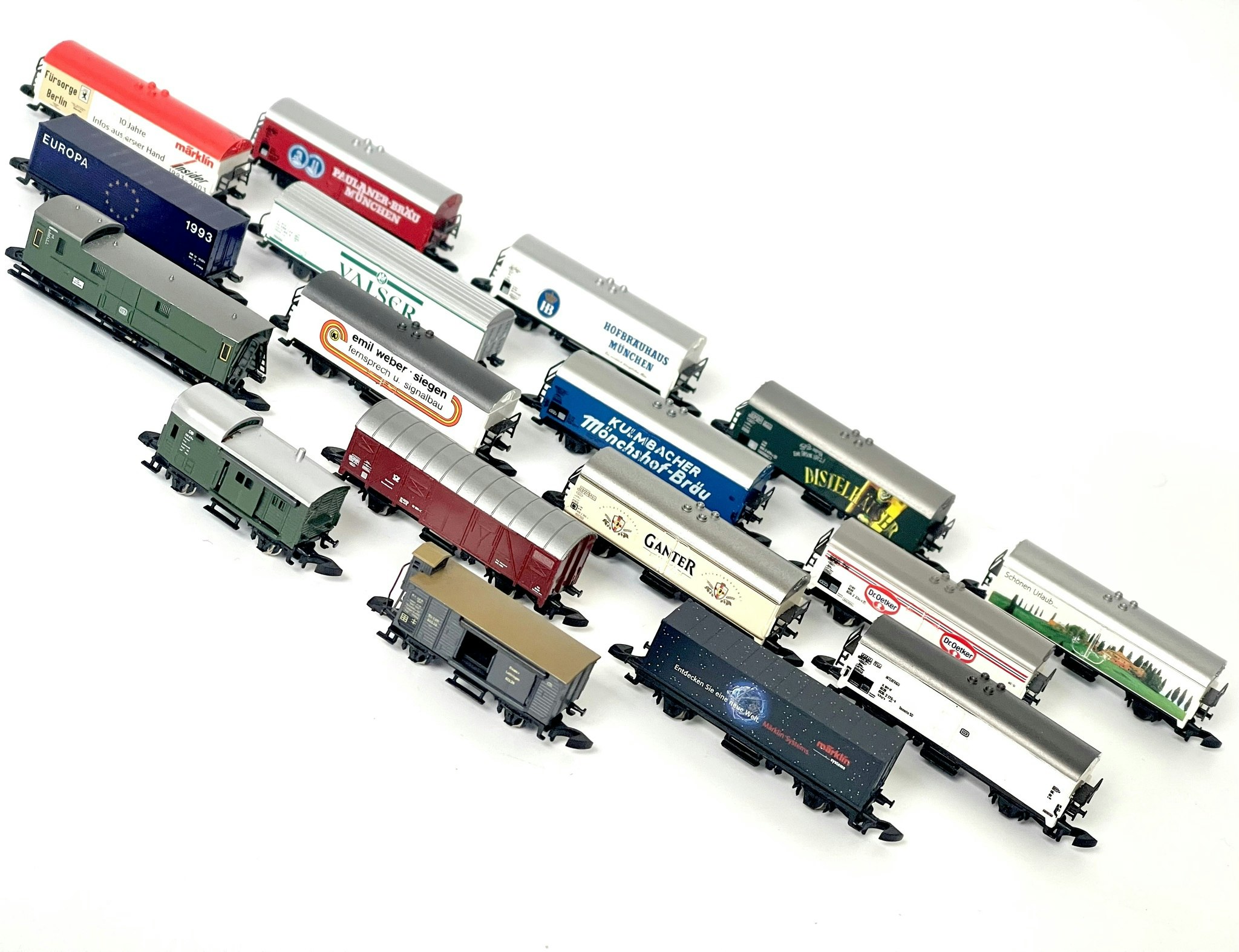 Märklin Z Mini-Club, 17 st Modell tågvagnar