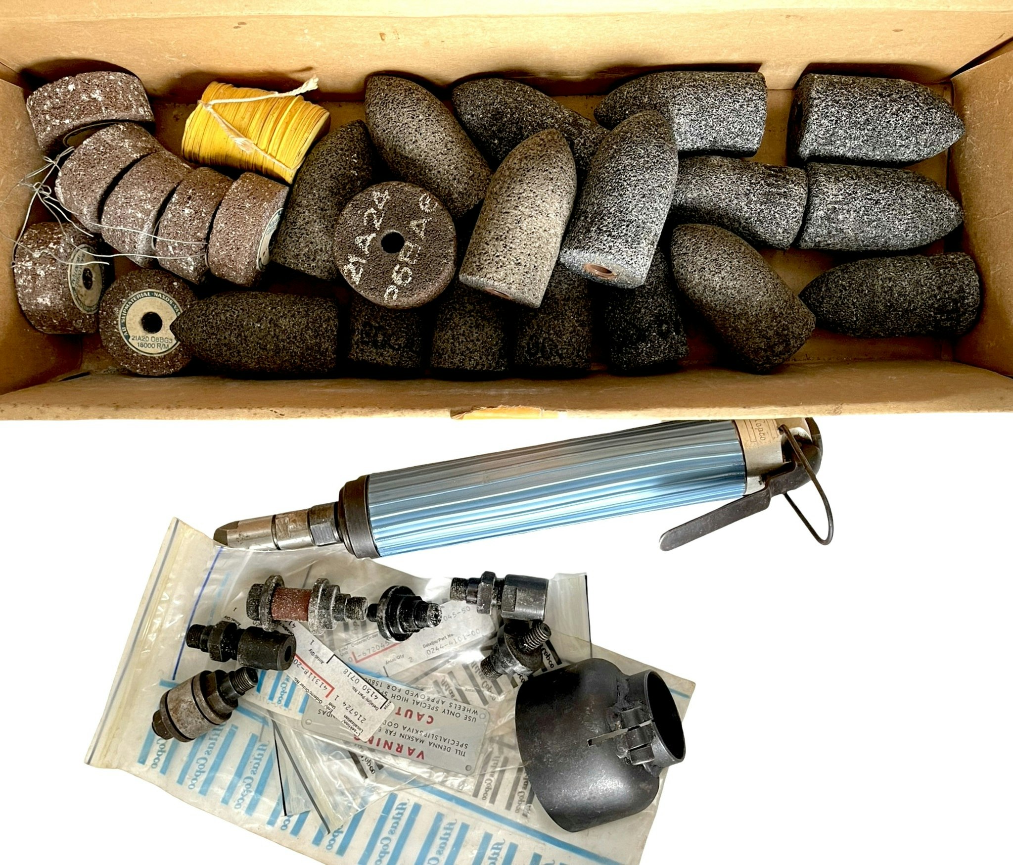 Trycklufts verktyg Slipmaskin Atlas Copco LSR 33 med Slipstenar