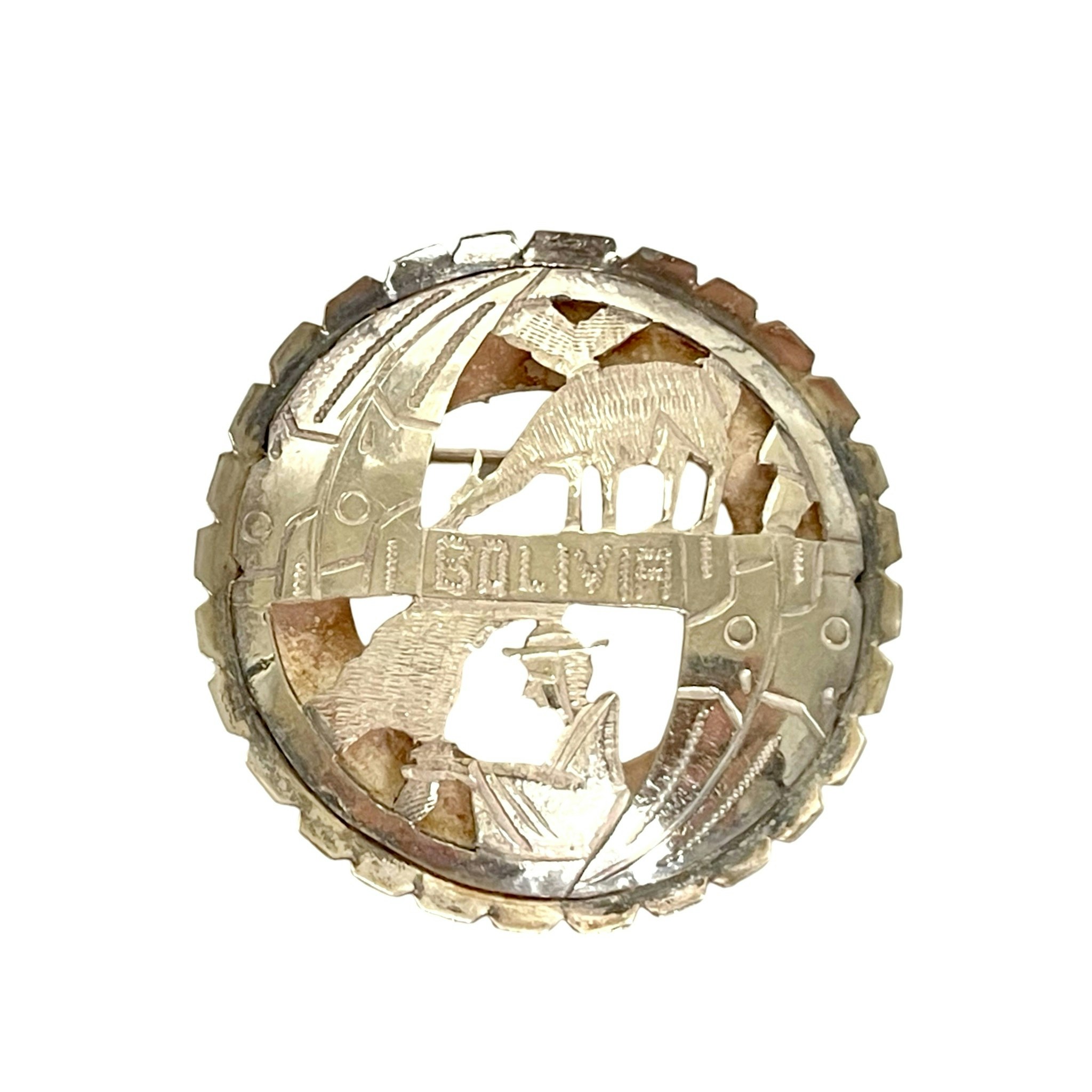 Brosch, Bolivia, silver 900 S