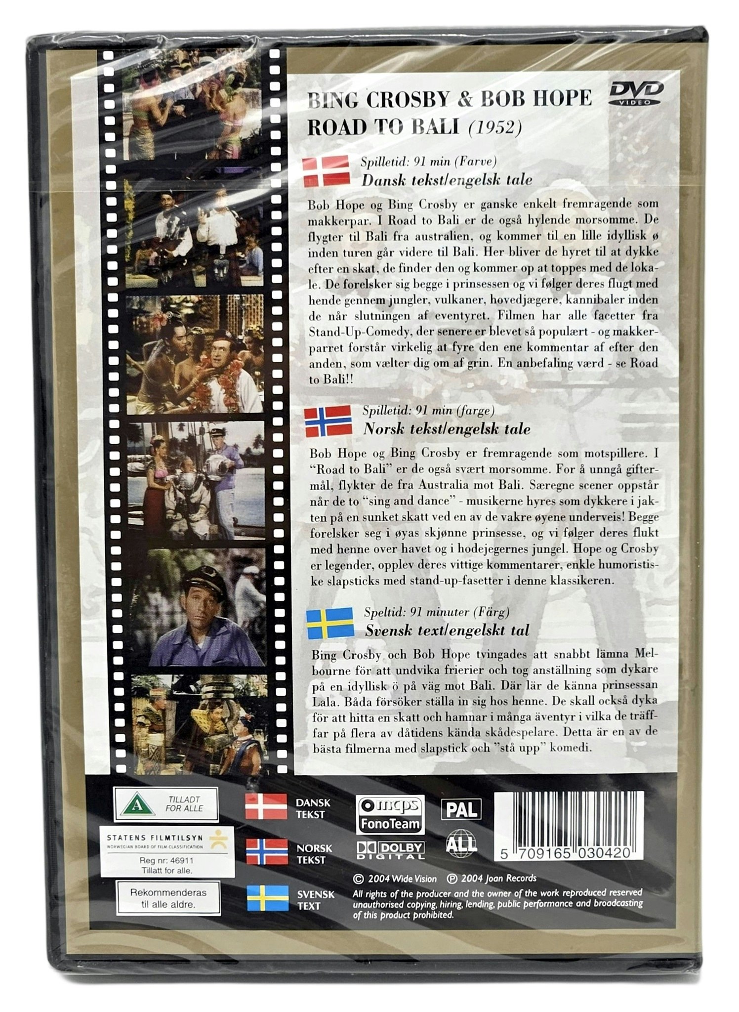 The Golden Collection, Road To Bali, DVD NY