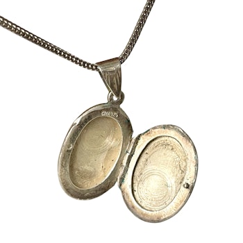 GHA 925 sterlinghopea kaulakoru medaljongilla