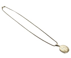 GHA 925 sterling silver halsband med medaljong