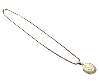 GHA 925 sterlinghopea kaulakoru medaljongilla