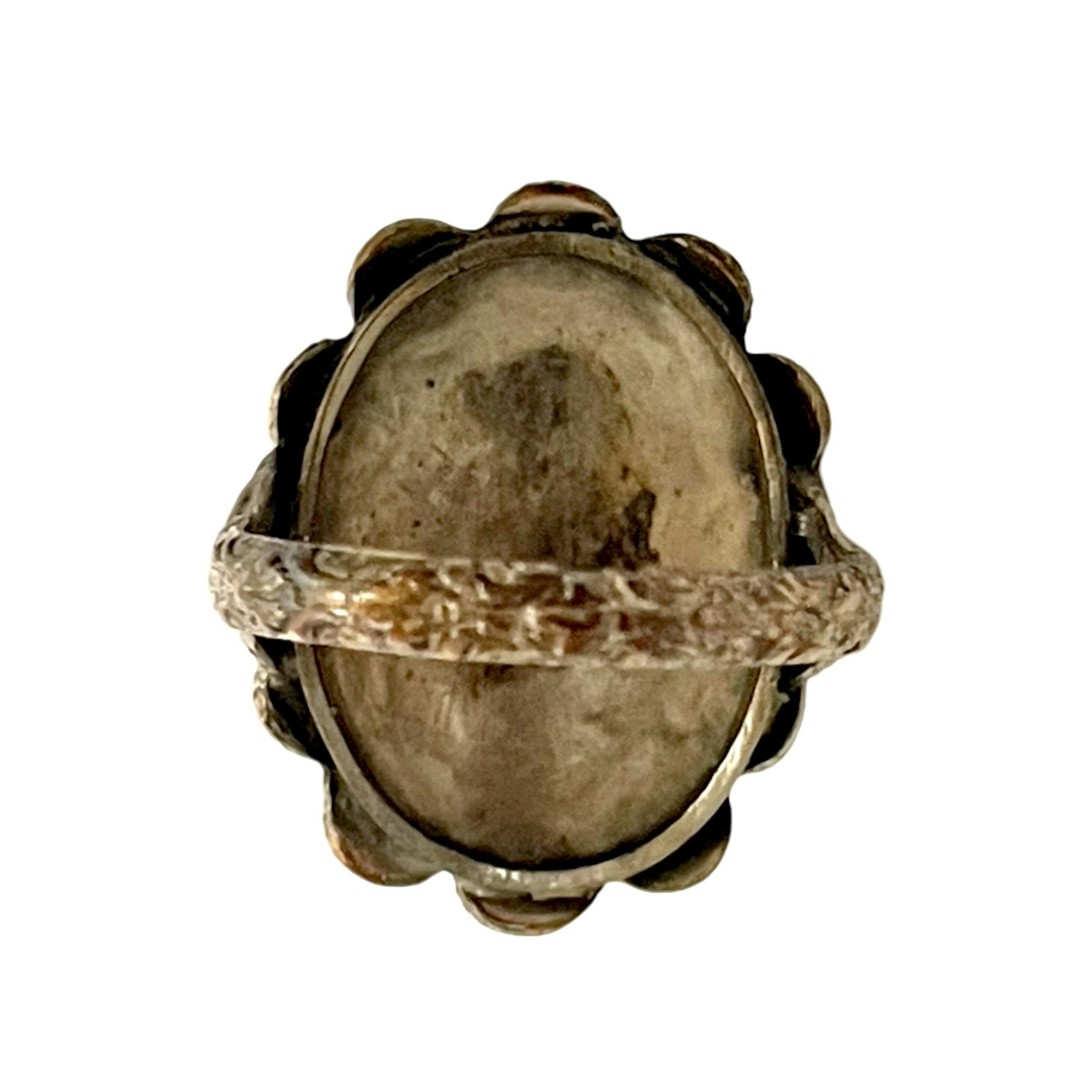 Antik korall silverring