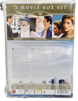 Barbara Taylor Bradford, 3 elokuvalaatikkosetti, DVD UUSI