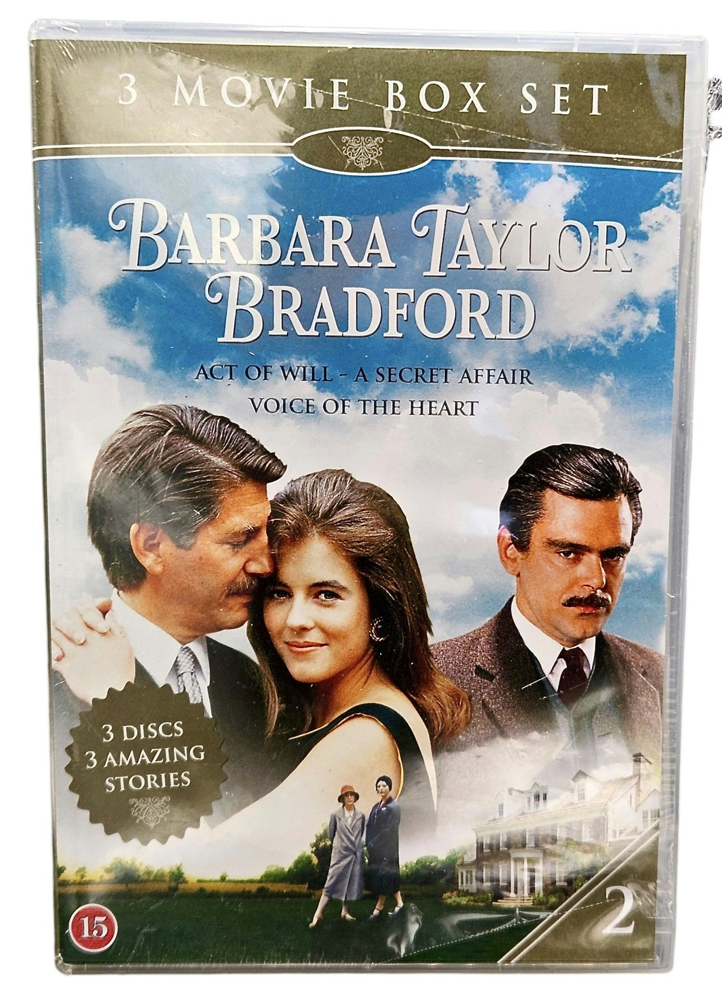 Barbara Taylor Bradford, 3 filmbokssett, DVD NYHET