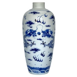 Kina, Qing dynastin (1644-1912) porslin vas