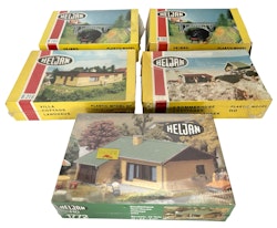 5 st, Heljan HO 1772, B350, B216, 2x B102