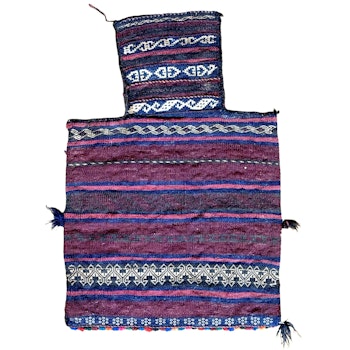 Antik orientalisk handknuten Salt väska