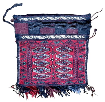Antik orientalisk handknuten väska