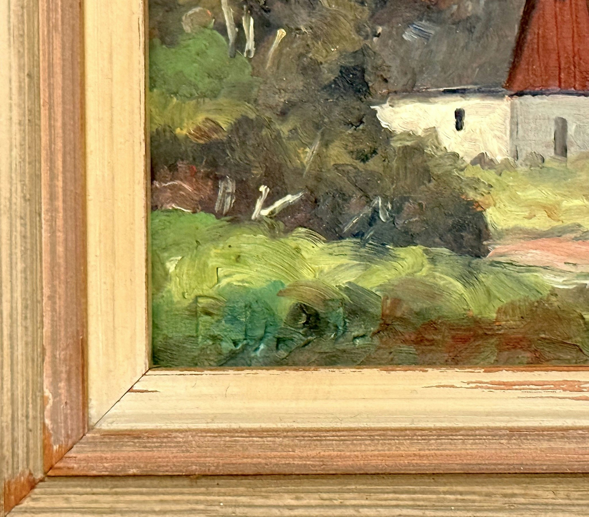 4 st, Relief, Olja på trä, signerad E.D. -37