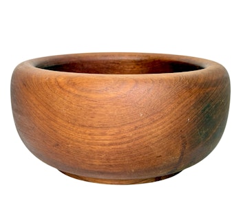 Vintage stor teak skål