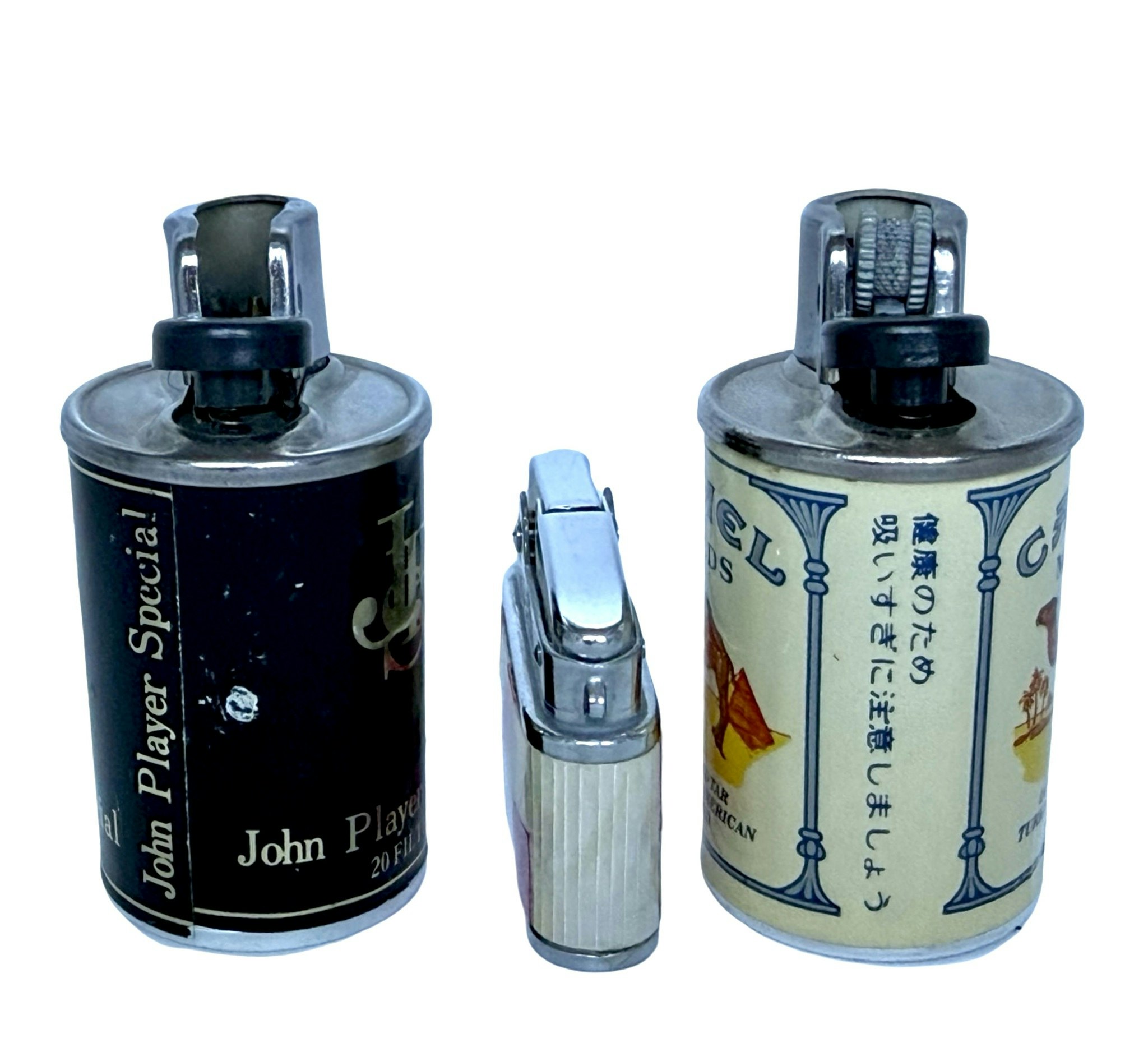 Vintage SmalL Pigeon & Camel & John Player special, cigarettändare