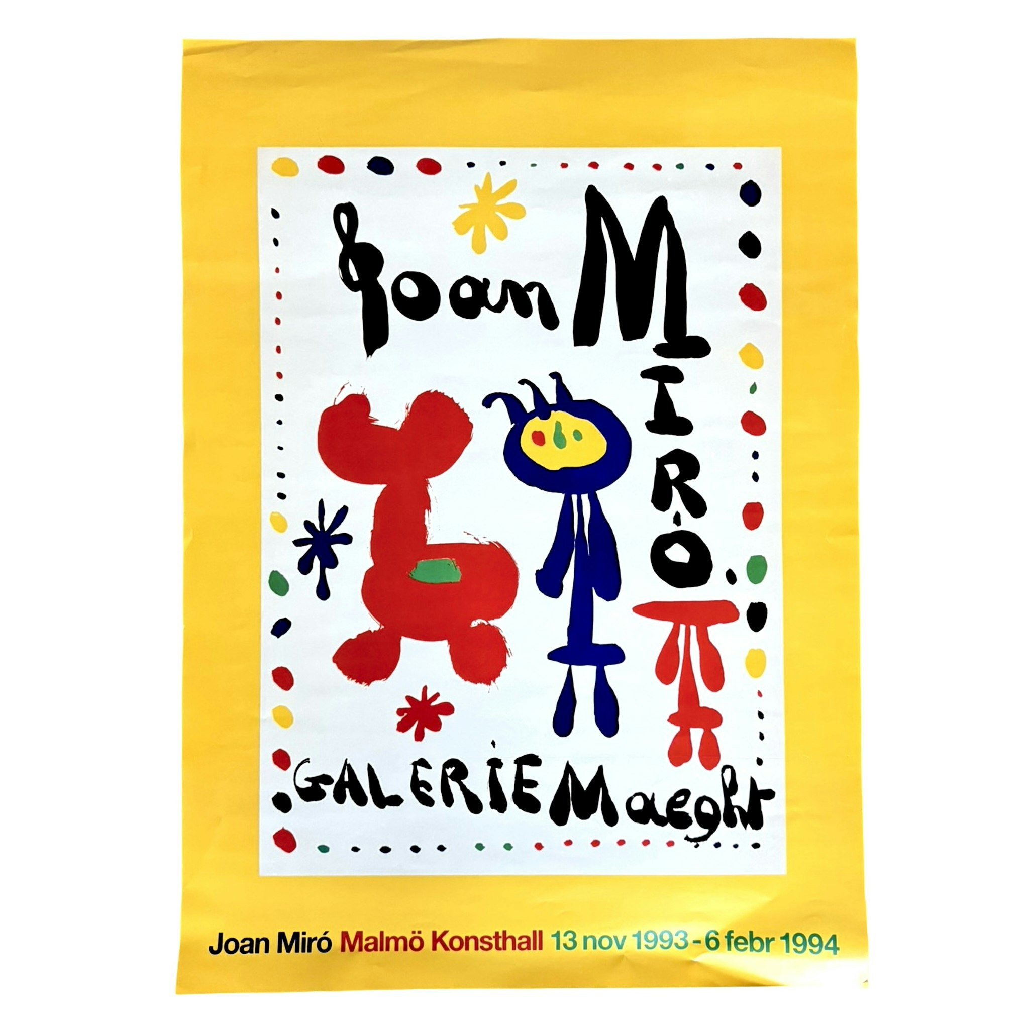 Joan Miró, Galleriaffisch Malmö 1994