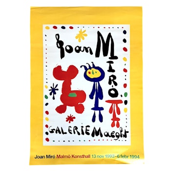 Joan Miró, Galleriaffisch Malmö 1994