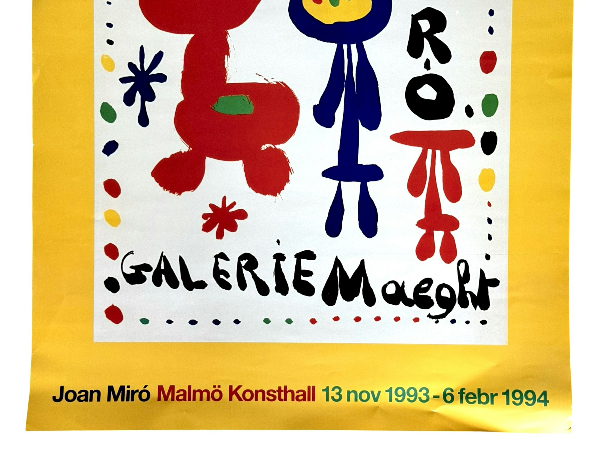 Joan Miró, Galleriaffisch Malmö 1994