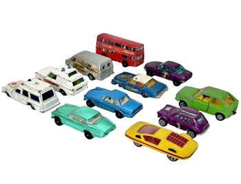Leluautot 11 kpl, Vintage Corgi Juniors