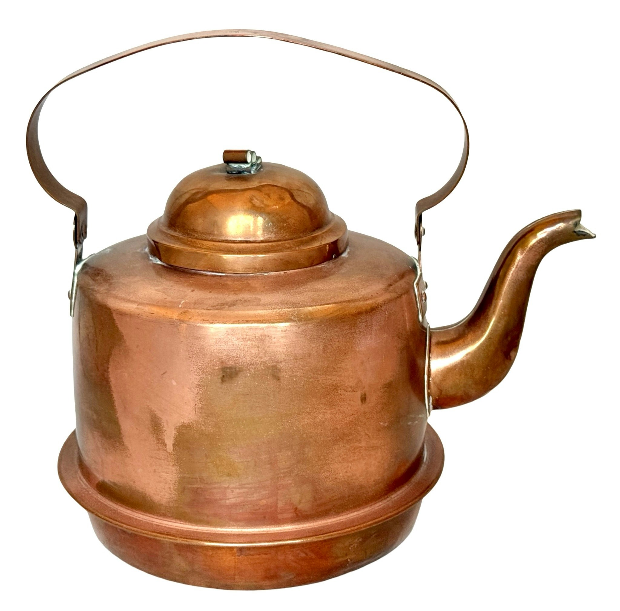 Antieke theepot Koffiepot koper, 4 liter, 19e eeuw, Zweden