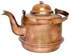 Antik tekande Kaffekande kobber, 4 liter, 1800-tallet, Sverige