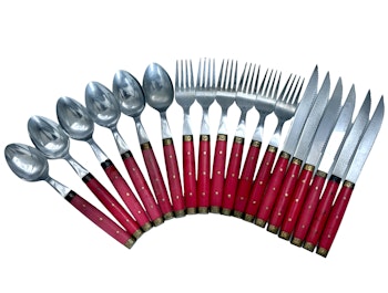 Vintage Bestick 18 delar set i Melron style