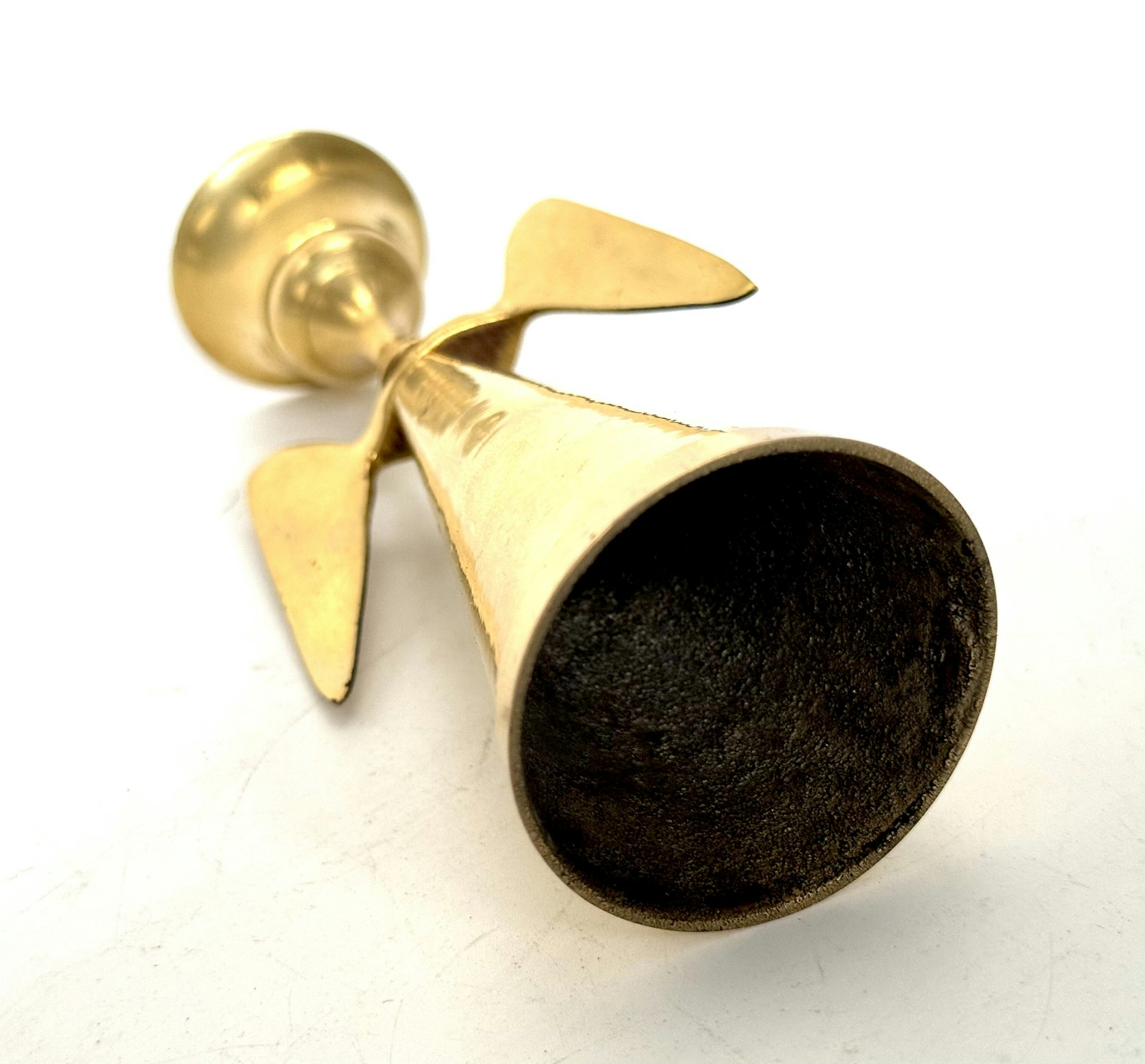 Vintage, Ljusstake, ängel, mässing