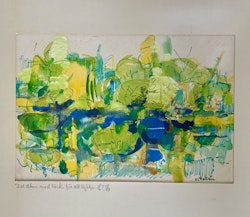 Olle Hallén (Malmö 1918-1995), Aquarellmalerei, signiert