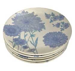 Ernestine Salerno, Italia. 5 piatti in ceramica