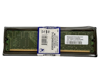 Kingston, RAM Memory, 1GB PC2700 CL2.5 184-Pin DIMM