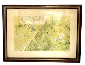 Robert Högfeldt (Sverige, 1894-1986) Gammal Tryck