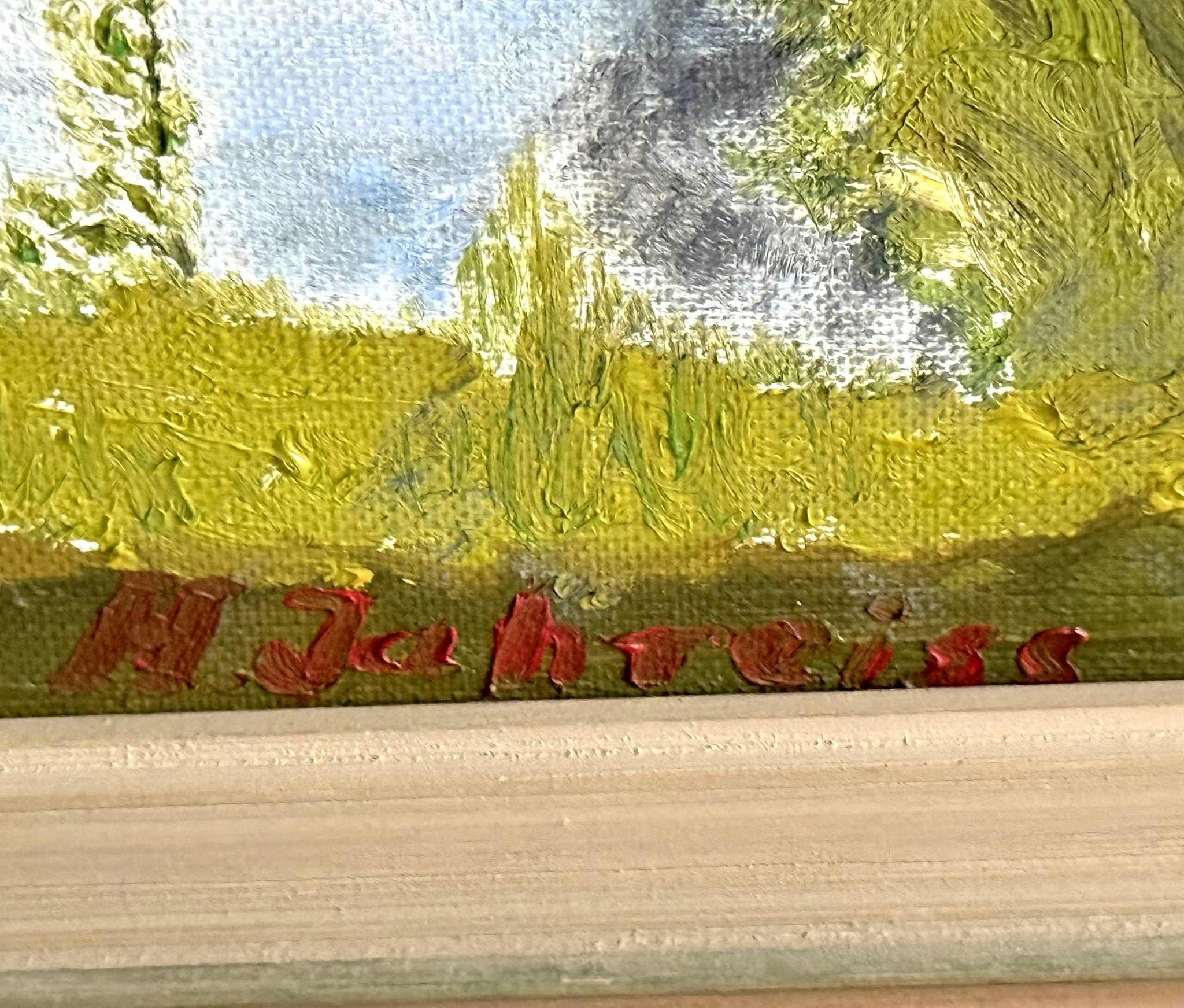Oidentifierad konstnär, Olja på duk, signerad H. Jahreiss