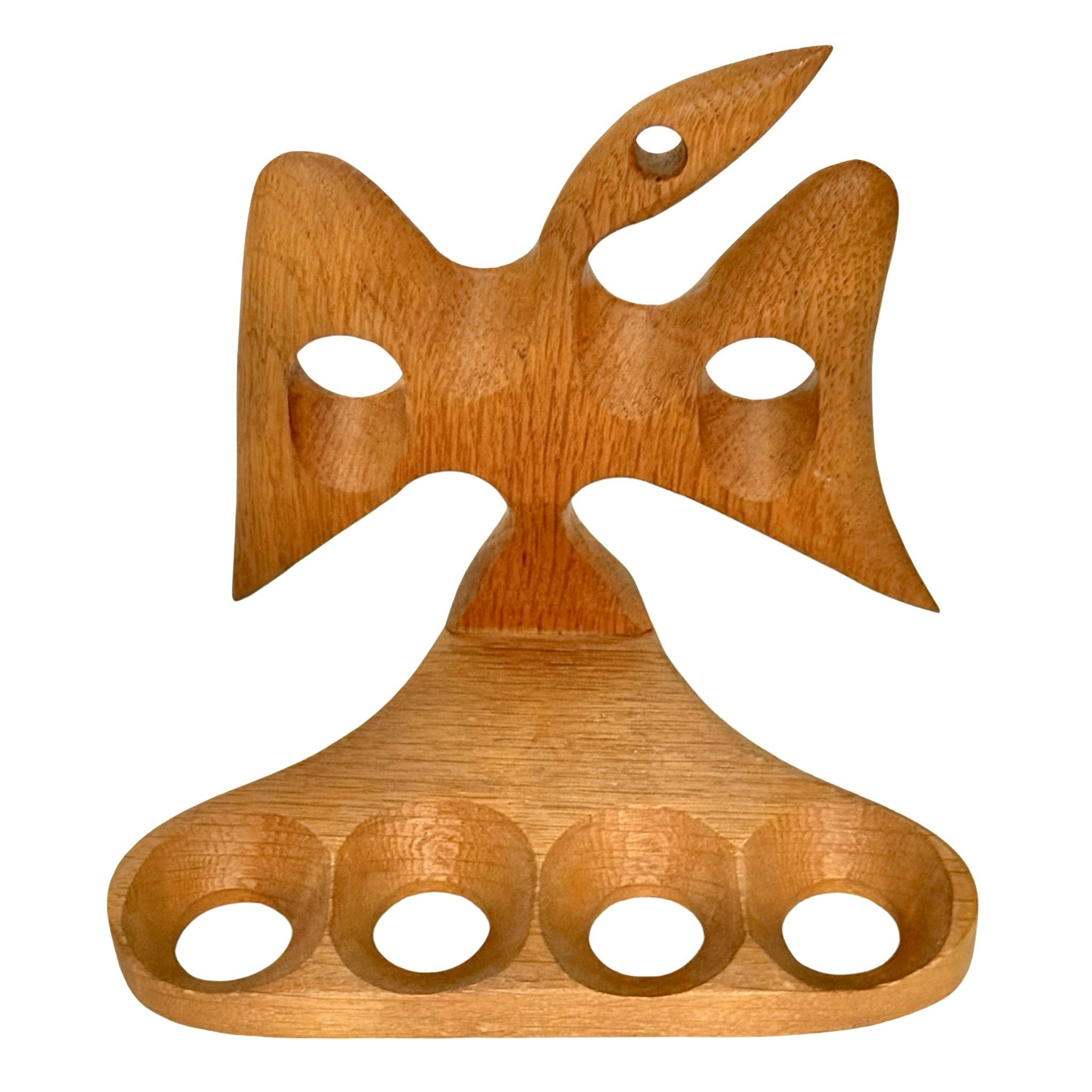 Pipställ i teak, Design av konstnären Sainaimen, Signerad Hantverk