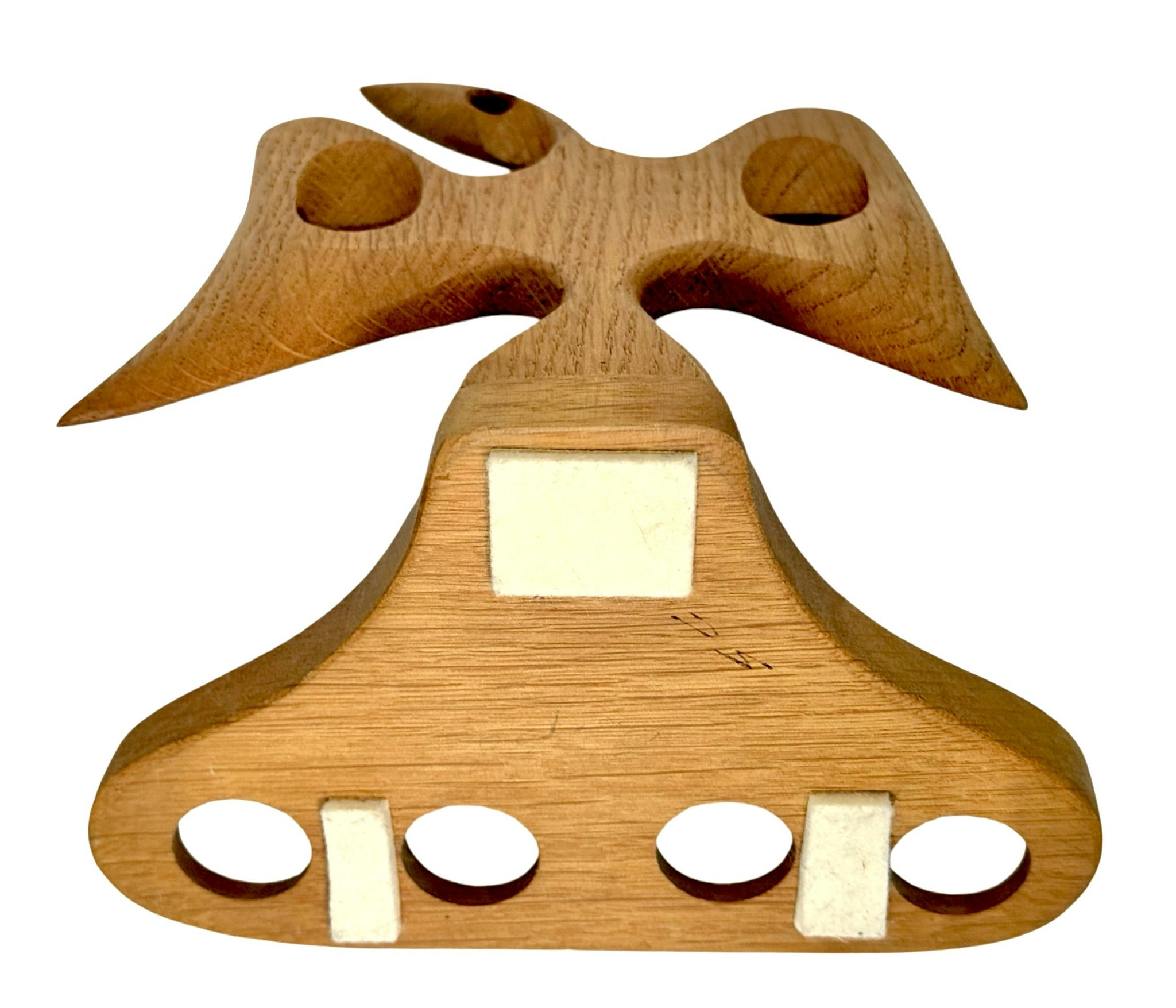Pipställ i teak, Design av konstnären Sainaimen, Signerad Hantverk