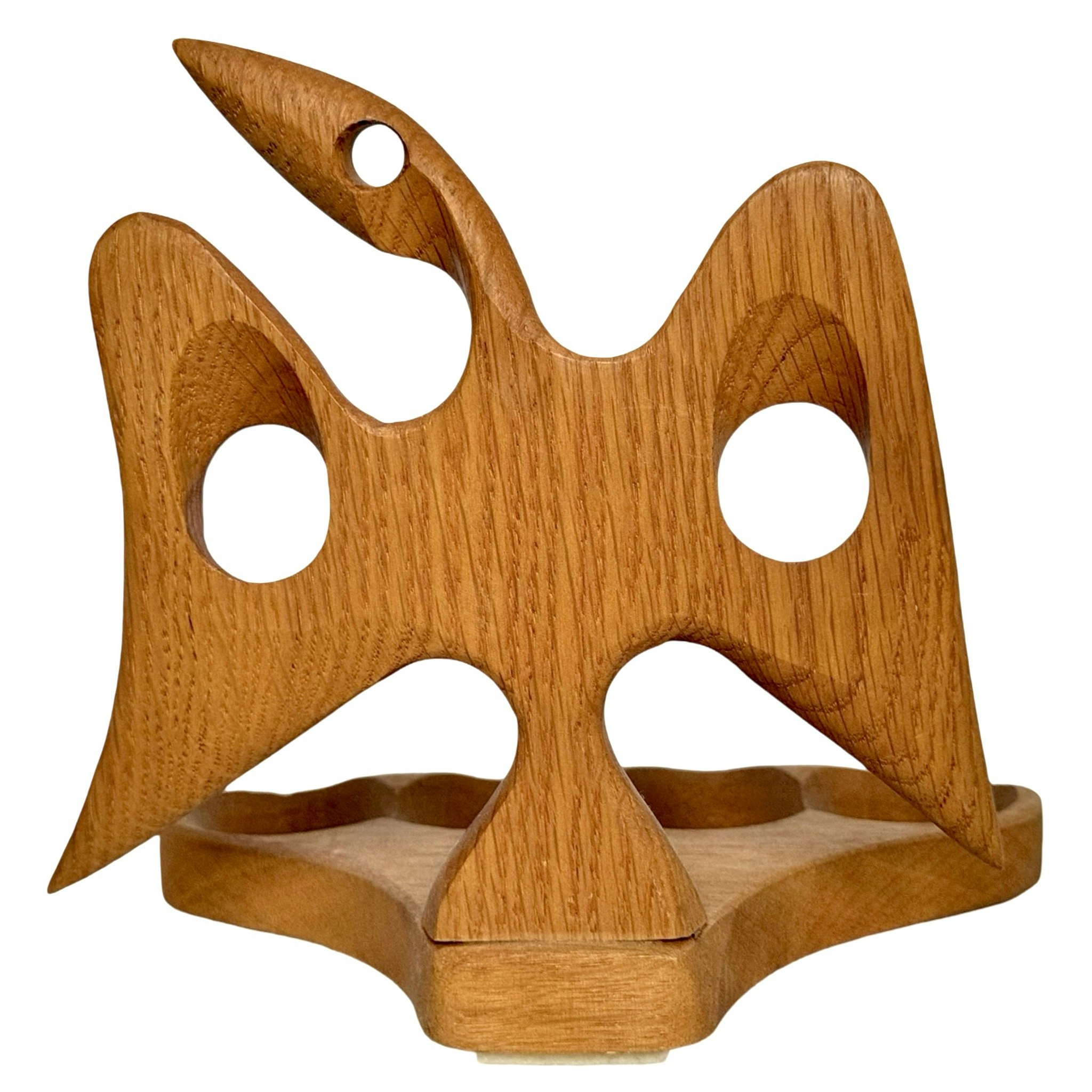 Pipställ i teak, Design av konstnären Sainaimen, Signerad Hantverk