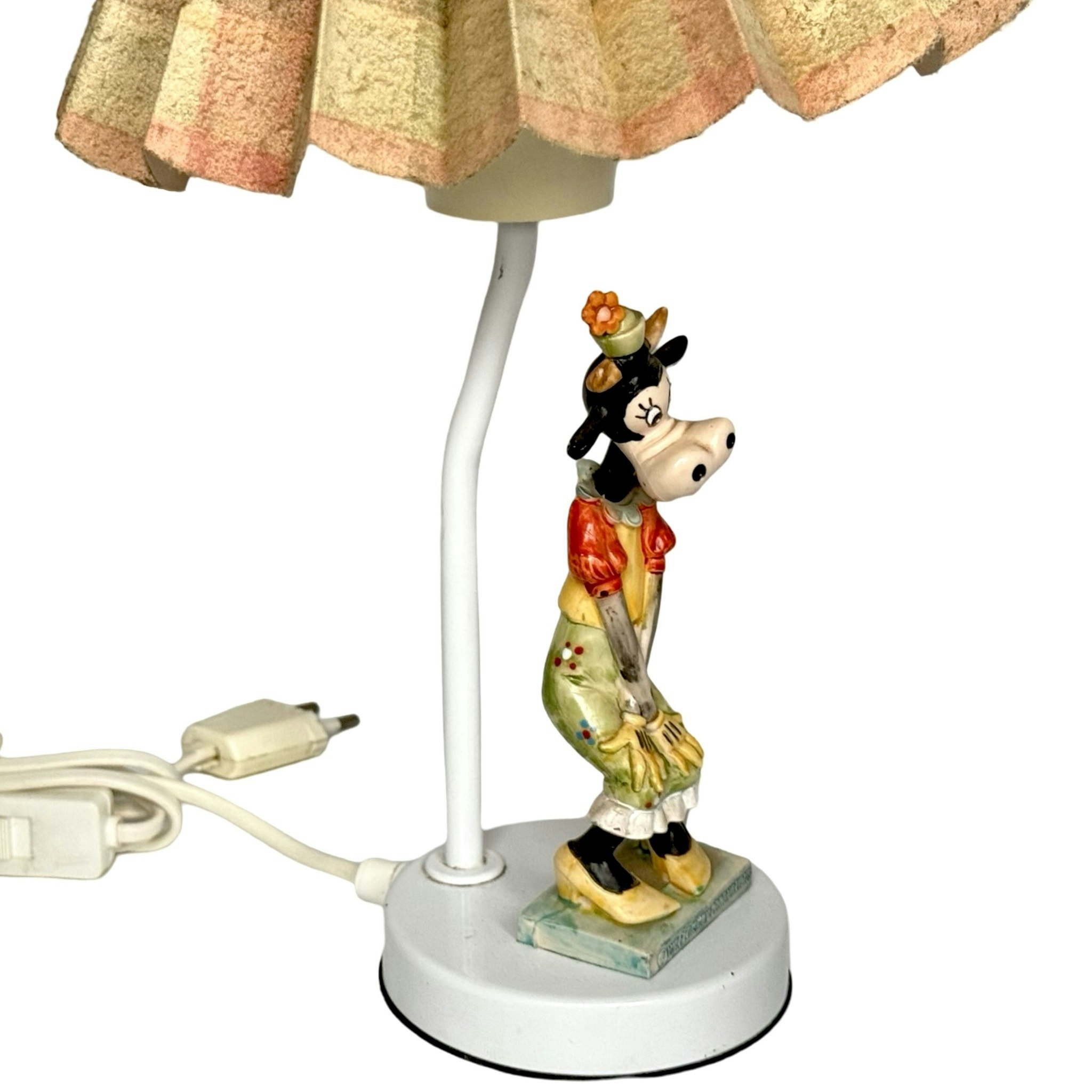 Gammal Disney Bordslampa, Walt Disney Karaktären kon Klarabella