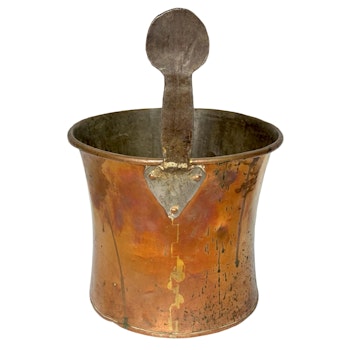 Antiikkinen kupariämpäri, astia, 1800-luku