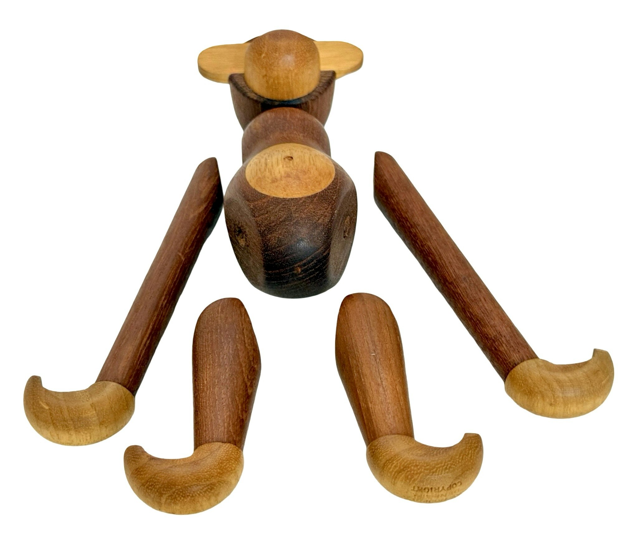 KAY BOYESEN. Figur, ape, teak, Danmark.