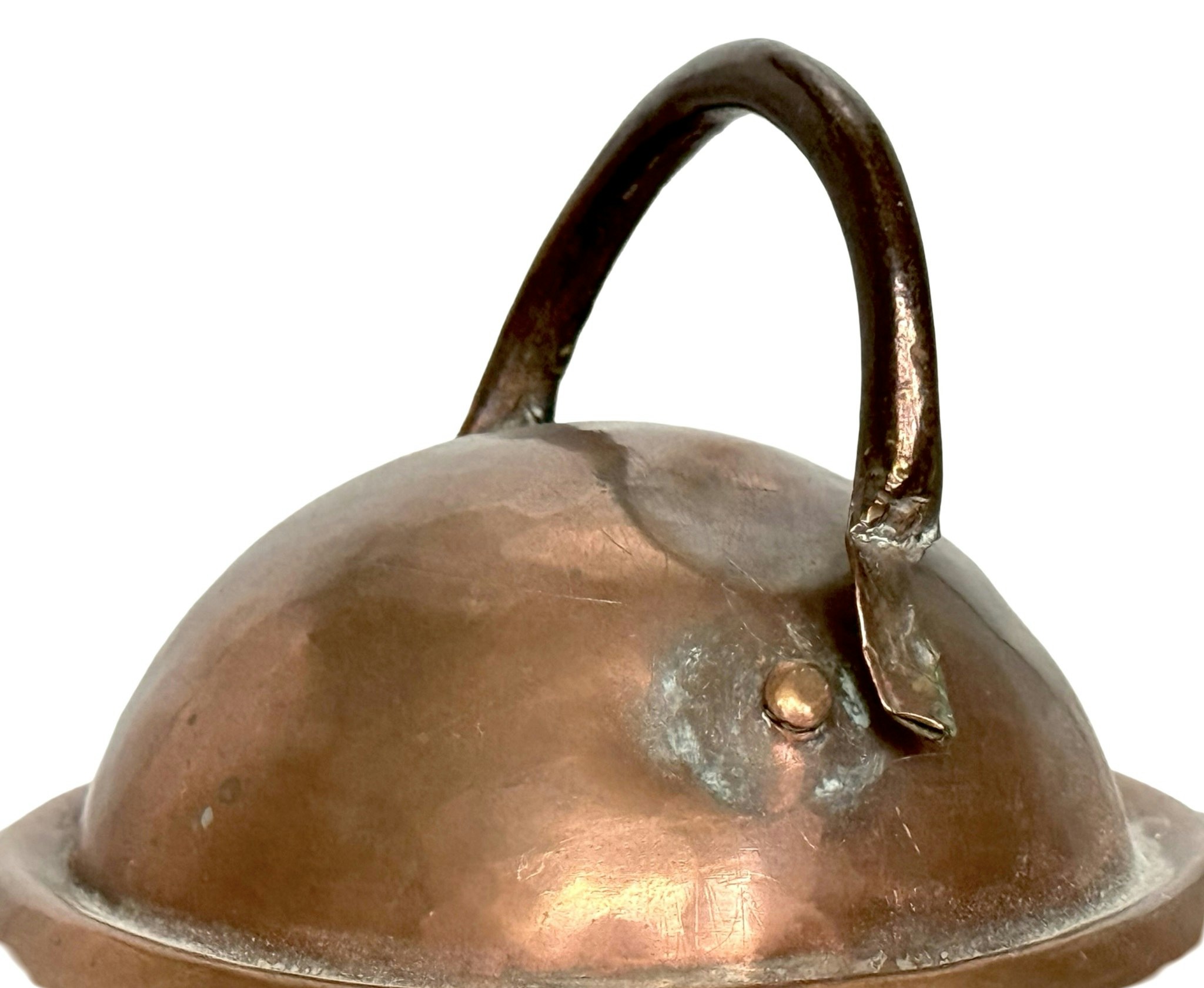 Kaffepanna, koppar på tre ben, 1800-tal