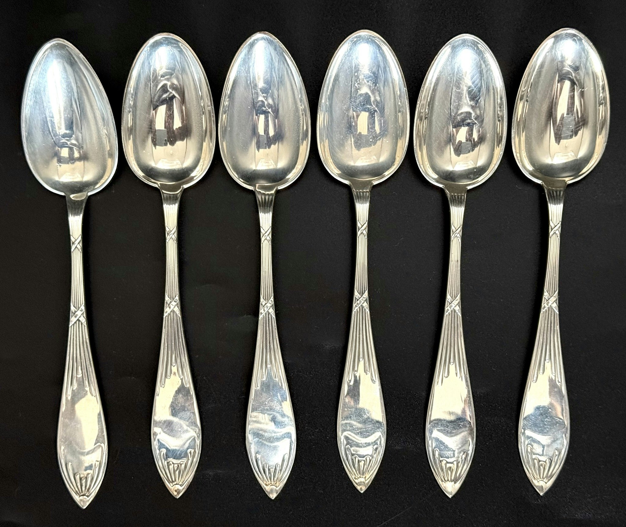 Peter Hertz, Dansk Silver 830S Bestick, 6 skedar