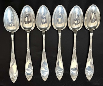 Peter Hertz, Dansk Silver 830S Bestick, 6 skedar