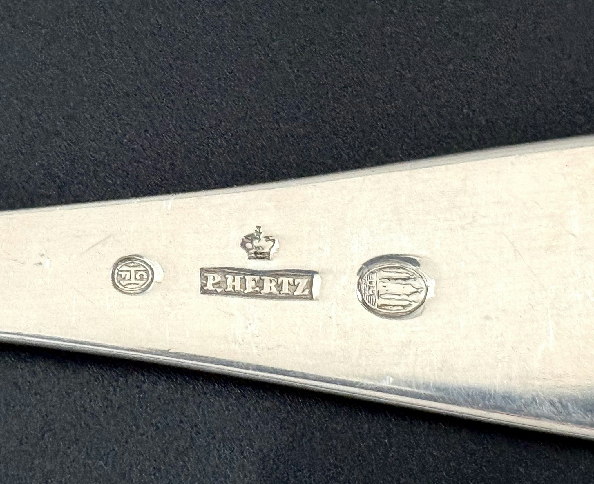 Peter Hertz, Dansk Silver 830S Bestick, 6 skedar