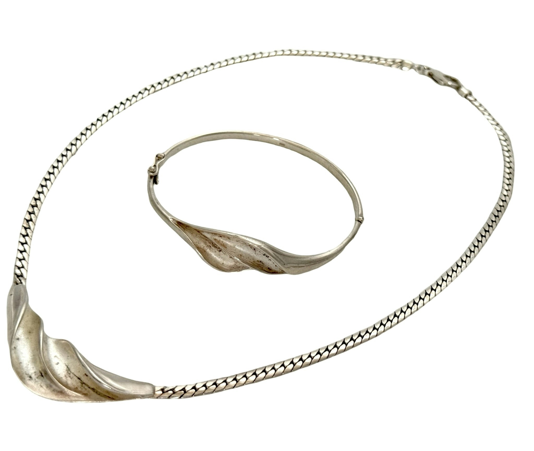 Halsband & Armband sterling silver 925, Riitta Hakala, Finland
